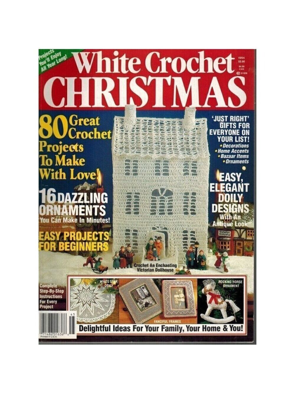 WHITE CROCHET CHRISTMAS 1994, VOL. 6, NO. 1 Single_Issue_Magazine